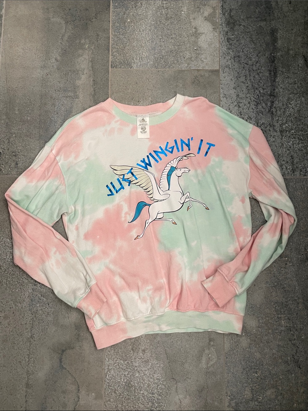 Disney Tie-Dye Pegasus Graphic Crewneck